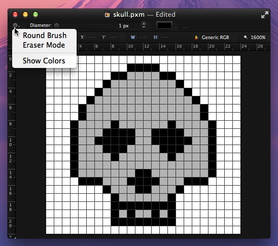 Pixelmator skull eraser 11