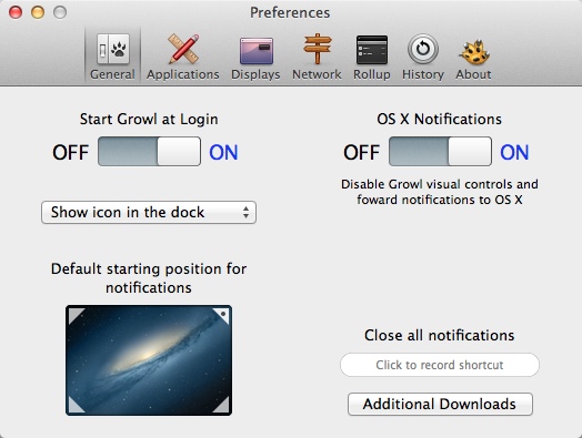 Preferencesgrowl20