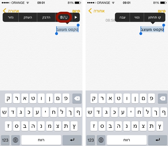 Ios8 notes text