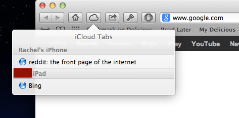 Icloudtabs safari