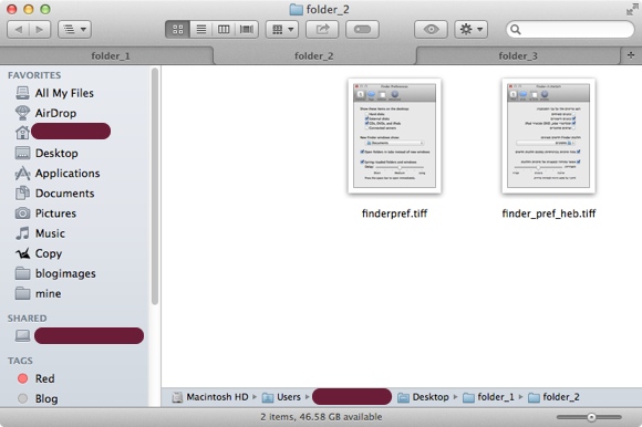Mavericks Mavericks tabed folder