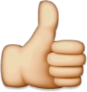 Thumbs up sign