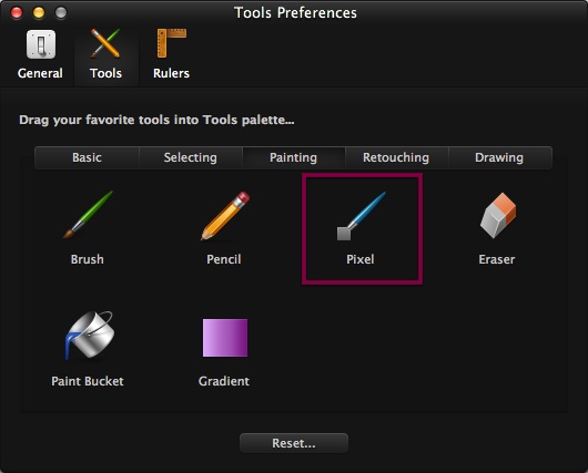 Pixelmator Tools preferences pix1
